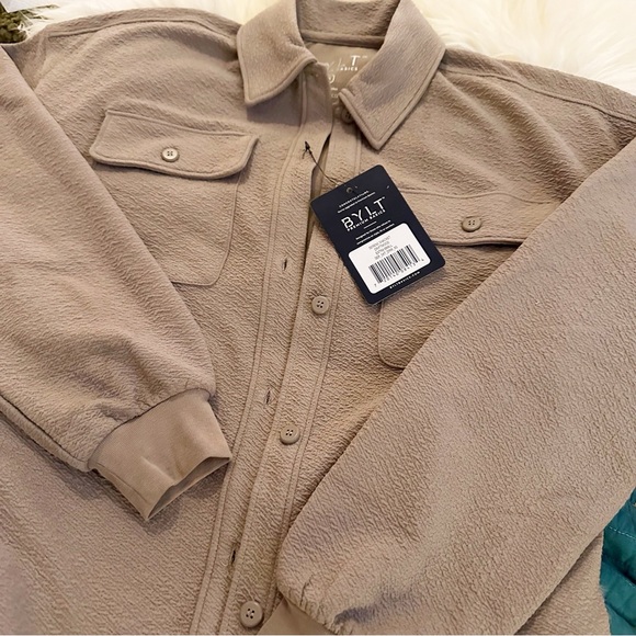 NWT BYLT Serene Shacket XS Driftwood - Picture 5 of 9